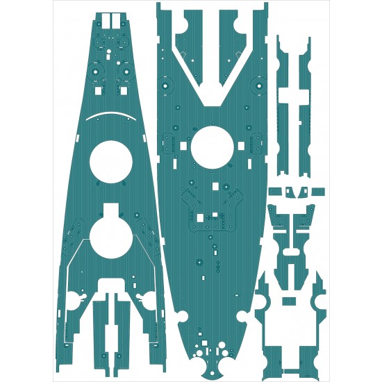 1/200 USS BB-63 Missouri 1945 Detail set for Trumpeter (20B Blue Deck+PE+Barrels...) 1/200 USS BB-63 Missouri 1945 Detail set for Trumpeter (20B Blue Deck+PE+Barrels...)