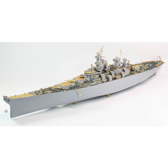 1/200 USS BB-63 Missouri 1945 Detail set for Trumpeter (20B Blue Deck+PE+Barrels...) 1/200 USS BB-63 Missouri 1945 Detail set for Trumpeter (20B Blue Deck+PE+Barrels...)