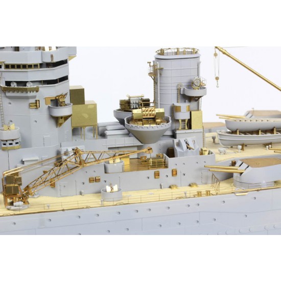 1/200 HMS Rodney Battleship Super Detail Set for Trumpeter #03709 1/200 HMS Rodney Battleship Super Detail Set for Trumpeter #03709