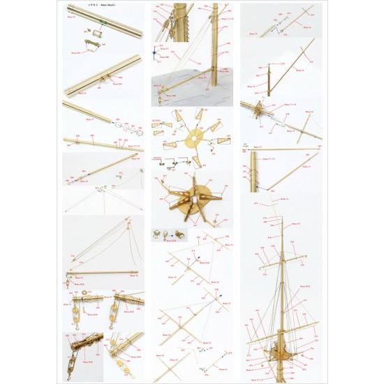 1/200 IJN Mikasa 1905 Detail Set w/Wooden Deck for Merit International #62004/Trumpeter 1/200 IJN Mikasa 1905 Detail Set w/Wooden Deck for Merit International #62004/Trumpeter