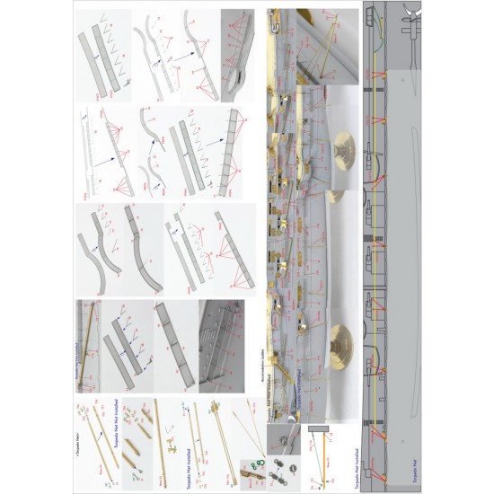 1/200 IJN Mikasa 1905 Detail Set w/Wooden Deck for Merit International #62004/Trumpeter 1/200 IJN Mikasa 1905 Detail Set w/Wooden Deck for Merit International #62004/Trumpeter