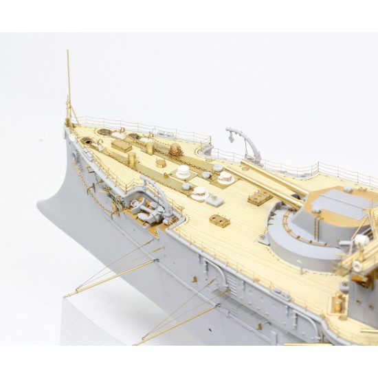 1/200 IJN Mikasa 1905 Detail Set w/Wooden Deck for Merit International #62004/Trumpeter 1/200 IJN Mikasa 1905 Detail Set w/Wooden Deck for Merit International #62004/Trumpeter