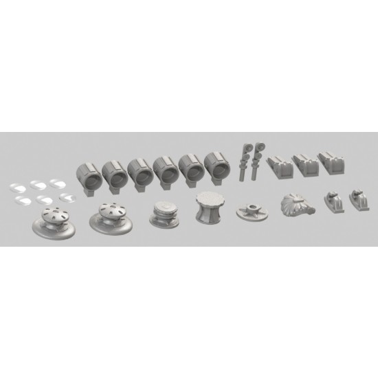 1/200 IJN Mikasa 1905 Detail Set w/Wooden Deck for Merit International #62004/Trumpeter 1/200 IJN Mikasa 1905 Detail Set w/Wooden Deck for Merit International #62004/Trumpeter