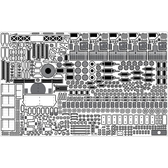 1/200 HMS Hood 1941 Detail-up Set w/Wooden Deck for Trumpeter kit 1/200 HMS Hood 1941 Detail-up Set w/Wooden Deck for Trumpeter kit