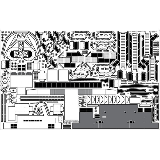 1/200 HMS Hood 1941 Detail-up Set w/Wooden Deck for Trumpeter kit 1/200 HMS Hood 1941 Detail-up Set w/Wooden Deck for Trumpeter kit