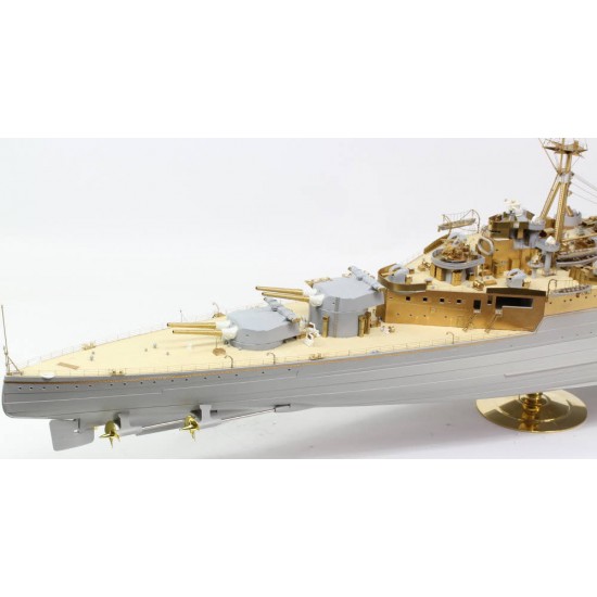 1/200 HMS Hood 1941 Detail-up Set w/Wooden Deck for Trumpeter kit 1/200 HMS Hood 1941 Detail-up Set w/Wooden Deck for Trumpeter kit