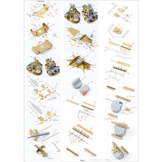 1/200 HMS Hood 1941 Detail-up Set w/Wooden Deck for Trumpeter kit 1/200 HMS Hood 1941 Detail-up Set w/Wooden Deck for Trumpeter kit