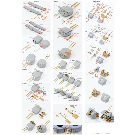 1/200 HMS Hood 1941 Detail-up Set w/Wooden Deck for Trumpeter kit 1/200 HMS Hood 1941 Detail-up Set w/Wooden Deck for Trumpeter kit