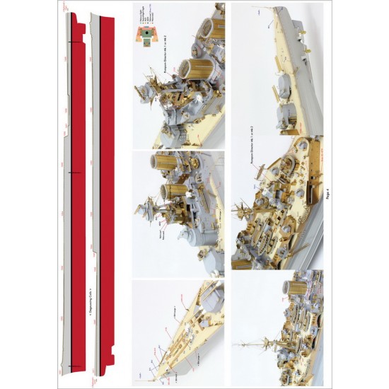 1/200 HMS Hood 1941 Detail-up Set w/Wooden Deck for Trumpeter kit 1/200 HMS Hood 1941 Detail-up Set w/Wooden Deck for Trumpeter kit