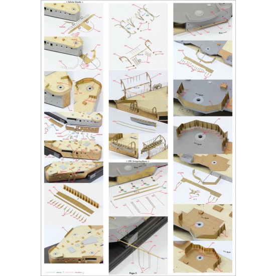 1/200 HMS Hood 1941 Detail-up Set w/Wooden Deck for Trumpeter kit 1/200 HMS Hood 1941 Detail-up Set w/Wooden Deck for Trumpeter kit