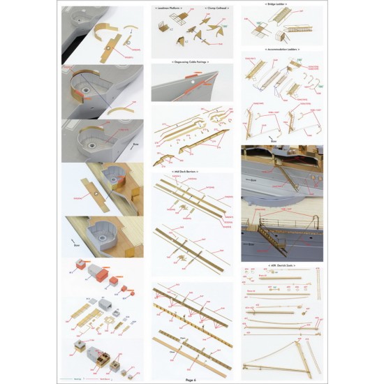 1/200 HMS Hood 1941 Detail-up Set w/Wooden Deck for Trumpeter kit 1/200 HMS Hood 1941 Detail-up Set w/Wooden Deck for Trumpeter kit