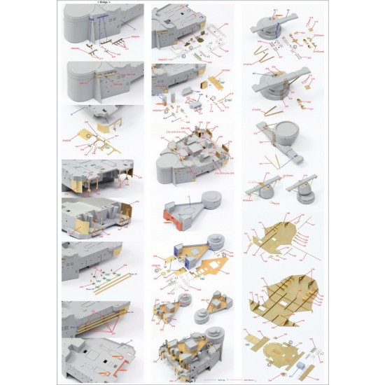 1/200 HMS Hood 1941 Detail-up Set w/Wooden Deck for Trumpeter kit 1/200 HMS Hood 1941 Detail-up Set w/Wooden Deck for Trumpeter kit