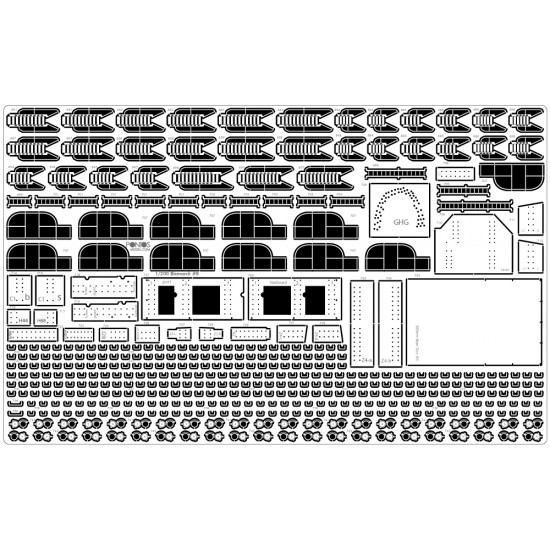 1/200 Bismarck 1941 Ultimate Advanced Detail-Up Set for Trumpeter kit 1/200 Bismarck 1941 Ultimate Advanced Detail-Up Set for Trumpeter kit