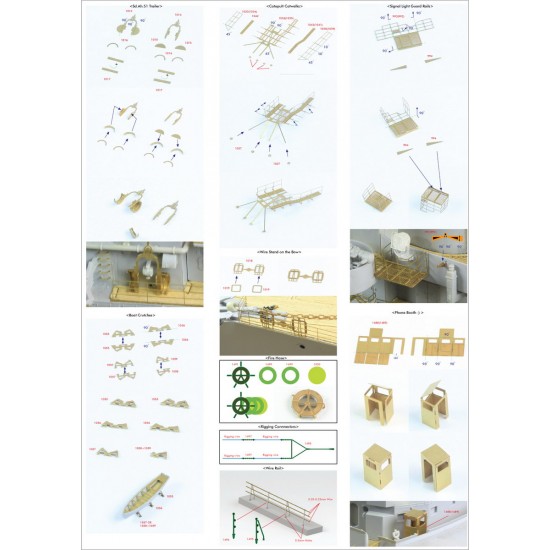 1/200 Bismarck 1941 Ultimate Advanced Detail-Up Set for Trumpeter kit 1/200 Bismarck 1941 Ultimate Advanced Detail-Up Set for Trumpeter kit