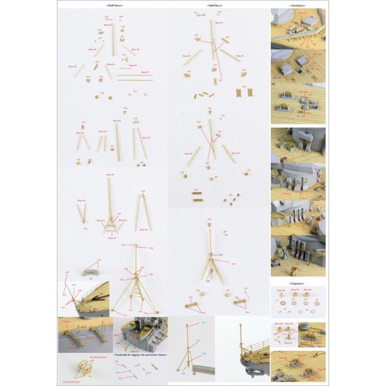 1/200 Bismarck 1941 Ultimate Advanced Detail-Up Set for Trumpeter kit 1/200 Bismarck 1941 Ultimate Advanced Detail-Up Set for Trumpeter kit