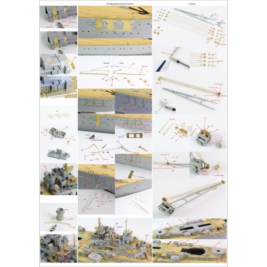1/200 Bismarck 1941 Ultimate Advanced Detail-Up Set for Trumpeter kit 1/200 Bismarck 1941 Ultimate Advanced Detail-Up Set for Trumpeter kit