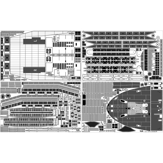 1/200 USS CV-6 Enterprise 1942 Detail up set (20B Deck Blue) 1/200 USS CV-6 Enterprise 1942 Detail up set (20B Deck Blue)