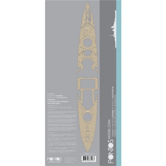 1/350 HMS King George V Wooden Deck set & Dry Transfer for Tamiya kit 1/350 HMS King George V Wooden Deck set & Dry Transfer for Tamiya kit