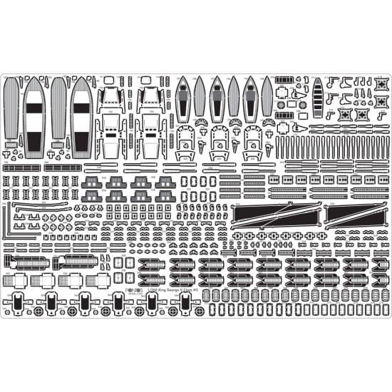 1/350 HMS Prince of Wales 1941 Detail-up set for Tamiya Prince of Wales kit 1/350 HMS Prince of Wales 1941 Detail-up set for Tamiya Prince of Wales kit