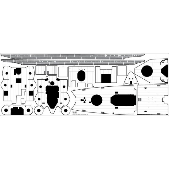 1/350 USS CA-35 Indianapolis 1945 Detail-up set for Academy kit 1/350 USS CA-35 Indianapolis 1945 Detail-up set for Academy kit