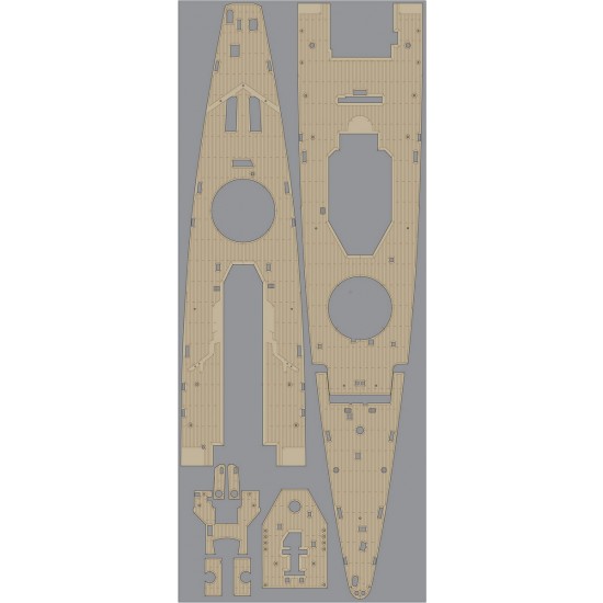1/350 DKM Admiral Graf Spee Wooden Deck Set Type T for Trumpeter kit 1/350 DKM Admiral Graf Spee Wooden Deck Set Type T for Trumpeter kit