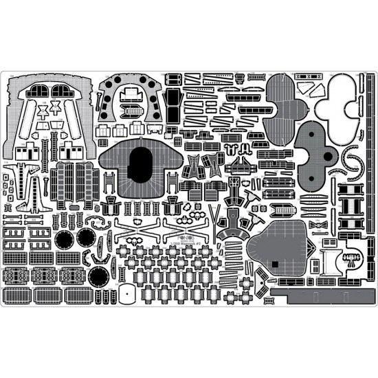 1/350 Bismarck 1941 Detail-Up Set for Revell 05040 kit 1/350 Bismarck 1941 Detail-Up Set for Revell 05040 kit