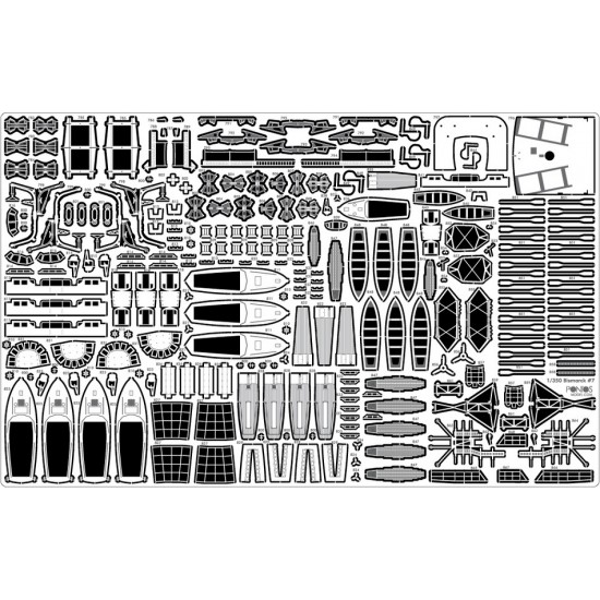1/350 Bismarck 1941 Detail-Up Set for Revell 05040 kit 1/350 Bismarck 1941 Detail-Up Set for Revell 05040 kit