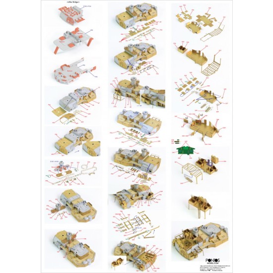 1/350 Bismarck 1941 Detail-Up Set for Revell 05040 kit 1/350 Bismarck 1941 Detail-Up Set for Revell 05040 kit
