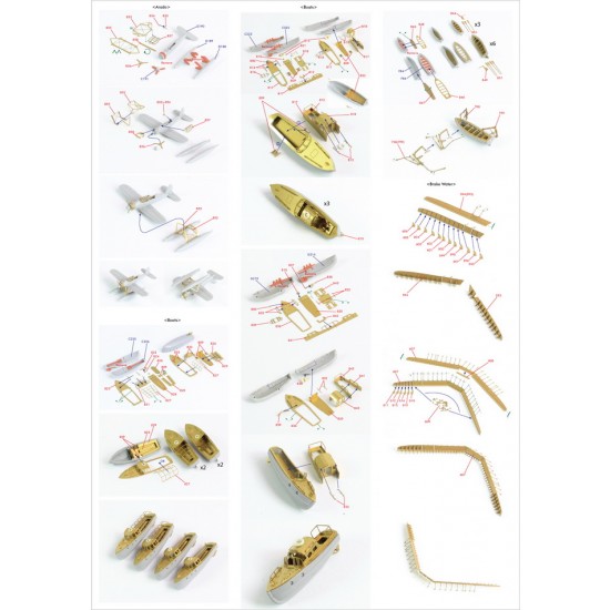1/350 Bismarck 1941 Detail-Up Set for Revell 05040 kit 1/350 Bismarck 1941 Detail-Up Set for Revell 05040 kit
