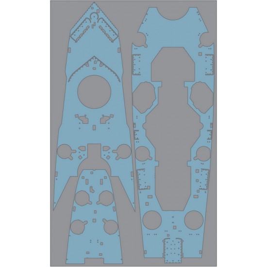 1/350 French Navy Richelieu 1943 Blue Wooden Deck Set for Trumpeter kit 1/350 French Navy Richelieu 1943 Blue Wooden Deck Set for Trumpeter kit