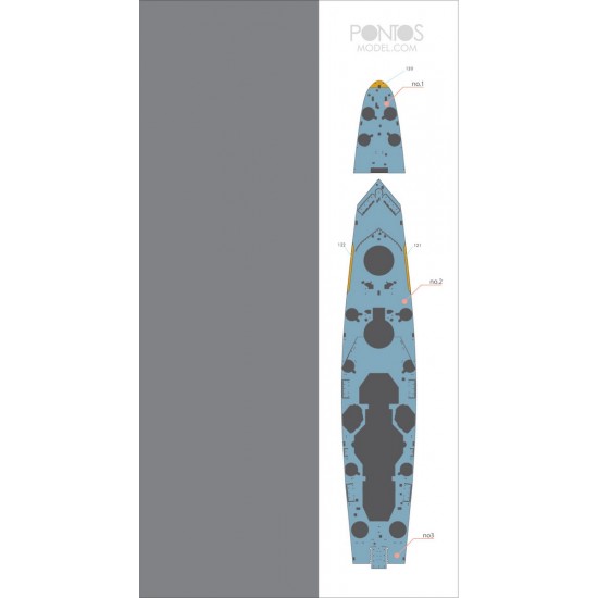 1/350 French Navy Richelieu 1943 Blue Wooden Deck Set for Trumpeter kit 1/350 French Navy Richelieu 1943 Blue Wooden Deck Set for Trumpeter kit