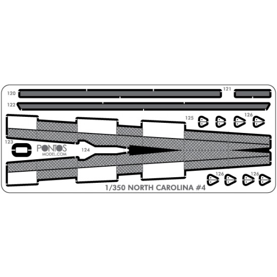 1/350 USS BB-55 North Carolina Wooden Deck Set Type 1 for Trumpeter kit 1/350 USS BB-55 North Carolina Wooden Deck Set Type 1 for Trumpeter kit