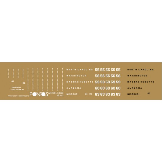 1/350 USS BB-55 North Carolina Wooden Deck Set Type 1 for Trumpeter kit 1/350 USS BB-55 North Carolina Wooden Deck Set Type 1 for Trumpeter kit