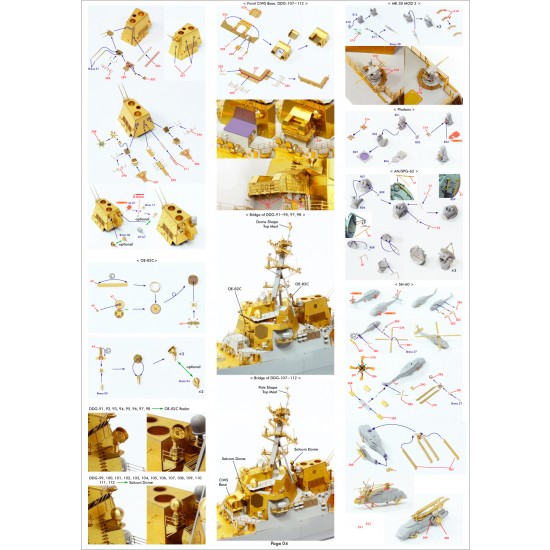 1/350 USS DDG-92 Momsen Flight IIa Detail-up Set for Trumpeter #04527 1/350 USS DDG-92 Momsen Flight IIa Detail-up Set for Trumpeter #04527