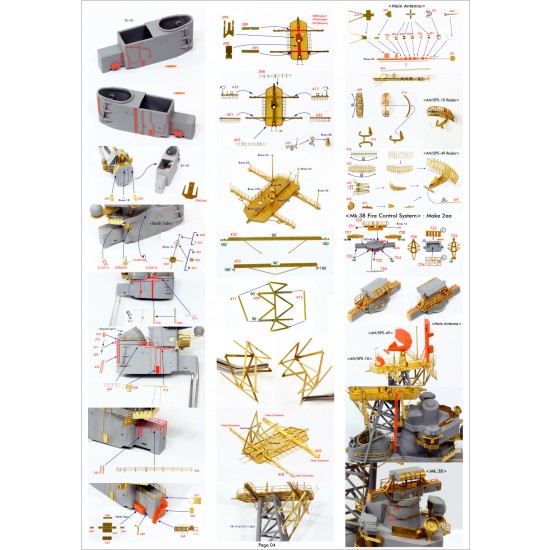 1/350 USS Missouri Circa 1991 Detail Up Sets Advanced 1/350 USS Missouri Circa 1991 Detail Up Sets Advanced
