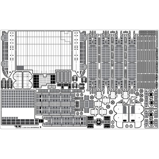1/350 USS CV-6 Enterprise 1942 Detail Set w/Blue Deck for Trumpeter/ILK #65302 1/350 USS CV-6 Enterprise 1942 Detail Set w/Blue Deck for Trumpeter/ILK #65302