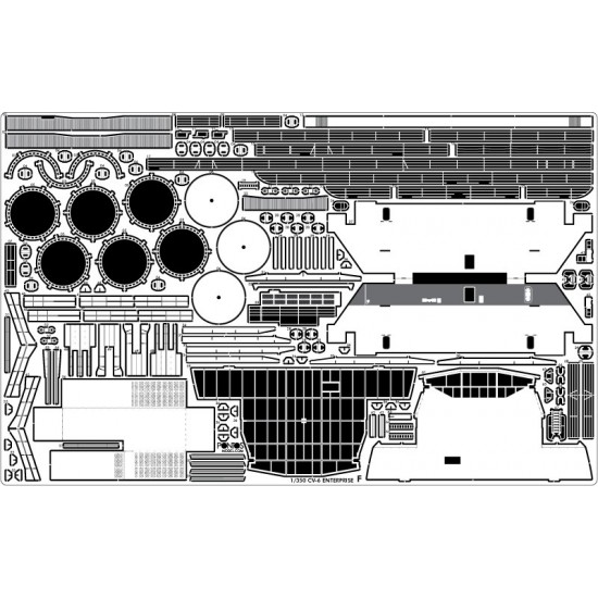 1/350 USS CV-6 Enterprise 1942 Detail Set w/Blue Deck for Trumpeter/ILK #65302 1/350 USS CV-6 Enterprise 1942 Detail Set w/Blue Deck for Trumpeter/ILK #65302