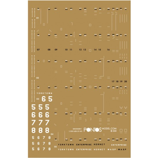 1/350 USS CV-6 Enterprise 1942 Detail Set w/Blue Deck for Trumpeter/ILK #65302 1/350 USS CV-6 Enterprise 1942 Detail Set w/Blue Deck for Trumpeter/ILK #65302
