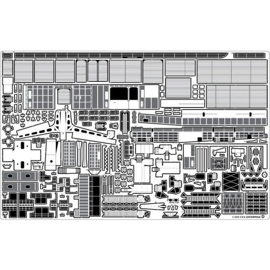 1/350 USS CV-6 Enterprise 1942 Detail Set for Trumpeter/ILK kit #65302 1/350 USS CV-6 Enterprise 1942 Detail Set for Trumpeter/ILK kit #65302