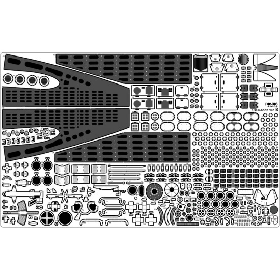 1/48 U-BOOT Type VII C Detail-up Set for Trumpeter VII C #06801 1/48 U-BOOT Type VII C Detail-up Set for Trumpeter VII C #06801