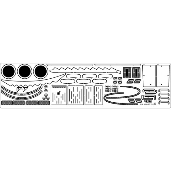 1/48 U-BOOT Type VII C Detail-up Set for Trumpeter VII C #06801
