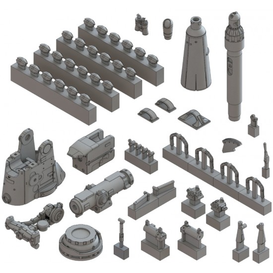 1/48 U-BOOT Type VII C Detail-up Set for Trumpeter VII C #06801 1/48 U-BOOT Type VII C Detail-up Set for Trumpeter VII C #06801