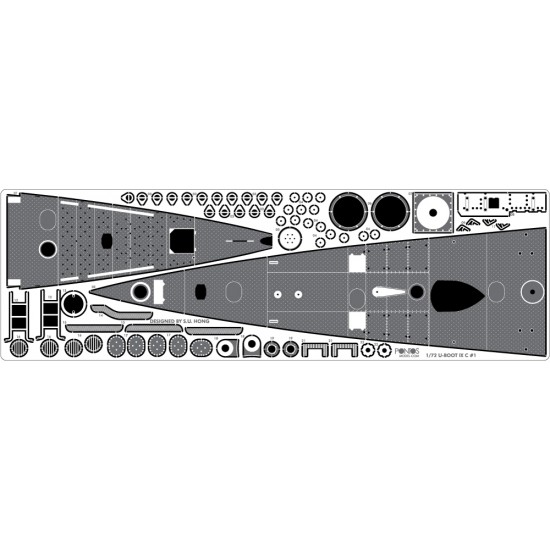 1/72 U-Boat Type IX C Detail up Set for Revell kit #05114 1/72 U-Boat Type IX C Detail up Set for Revell kit #05114