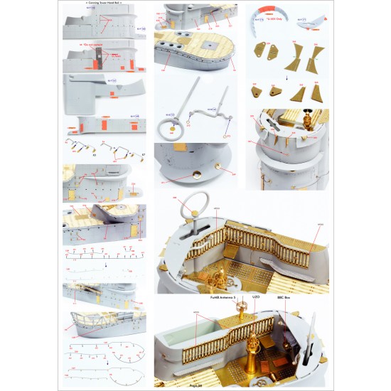 1/72 U-Boat Type IX C Detail up Set for Revell kit #05114 1/72 U-Boat Type IX C Detail up Set for Revell kit #05114