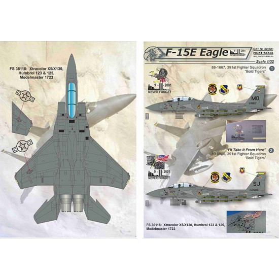 Decals for 1/32 McDonnell Douglas F-15 Eagle Decals for 1/32 McDonnell Douglas F-15 Eagle