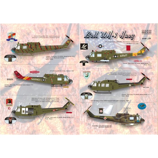 Details about   Decals Bell UH-1C US Marines