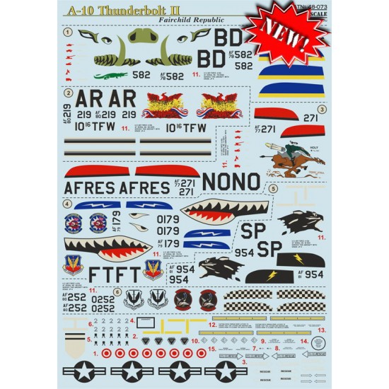 1/48 A-10 Thunderbolt II Decals Part 2 1/48 A-10 Thunderbolt II Decals Part 2