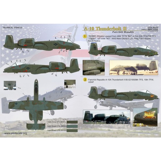 1/48 A-10 Thunderbolt II Decals Part 2 1/48 A-10 Thunderbolt II Decals Part 2
