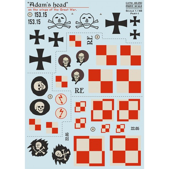 1/48 Adams Head on the wings of the Great War Part 1 Decal