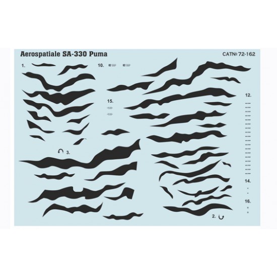 1/72 Wet Decals - Aerospatiale SA.330 Puma 1/72 Wet Decals - Aerospatiale SA.330 Puma